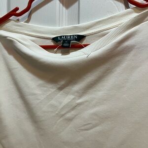 Lauren by Ralph Lauren one X boat neck, long sleeve shirt